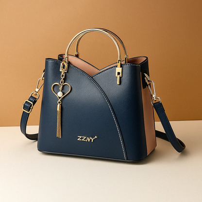 Geometric Pattern Shoulder Bag | Adjustable Strap Modern Design