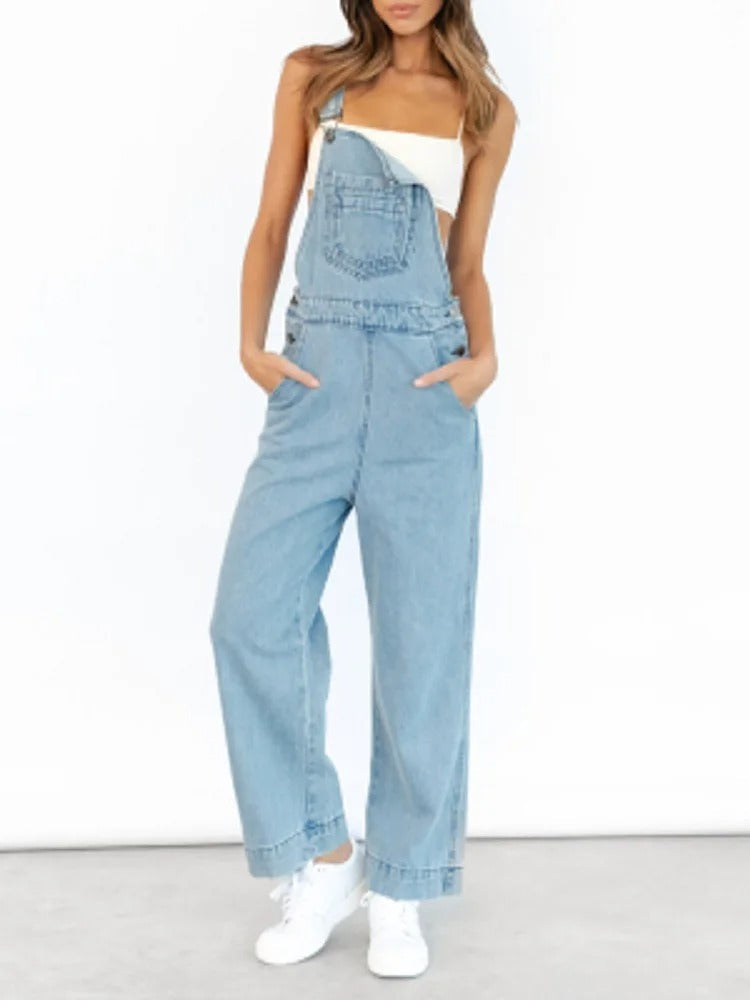 Aurora | Women’s Denim Jumpsuit | Relaxed Fit & Chic Utility